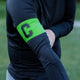 Green Captain's Armband for Football Teams in Adults and Kids Sizes