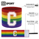 Rainbow Captain's Armband for Football Teams in Adult and Kids Sizes