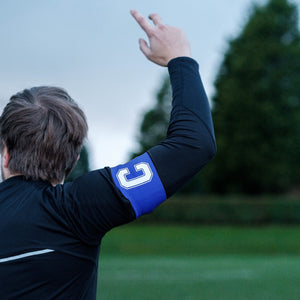 Dark Blue Captain's Armband for Football Teams in Adults and Kids Sizes