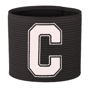 Black Captain's Armband for Football Teams in Adult and Kids Sizes