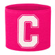 Pink Captain's Armband for Football Teams in Adult and Kids Sizes