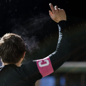 Pink Captain's Armband for Football Teams in Adult and Kids Sizes