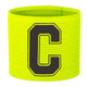 Neon Yellow Captain's Armband for Football Teams in Adult and Kids Sizes